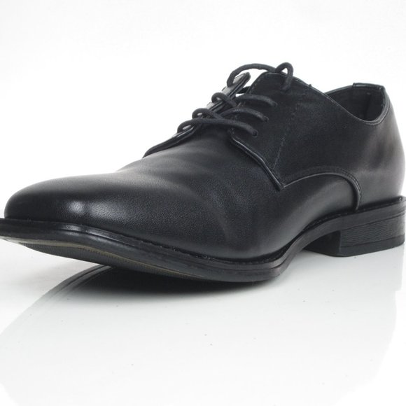 Alfani Rye Oxford lace-up dress shoes black leathe main image 8